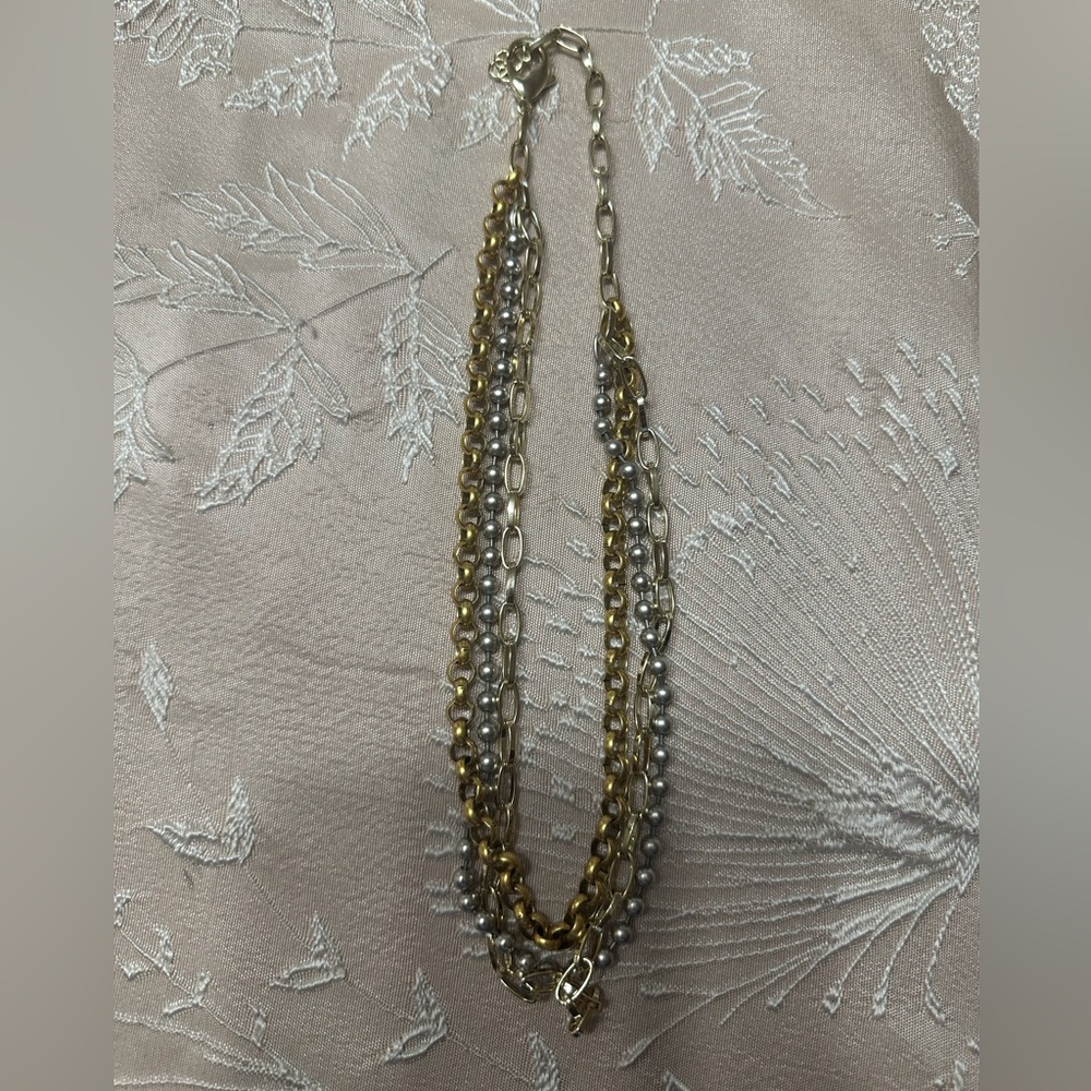 Kendra Scott mixed metal chunky necklace